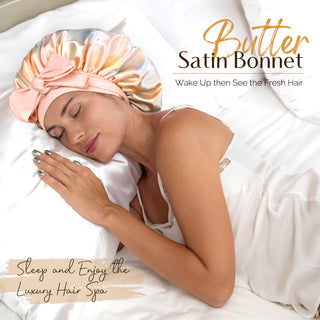 Butter-Satin Bonnet| Citrus Dusk