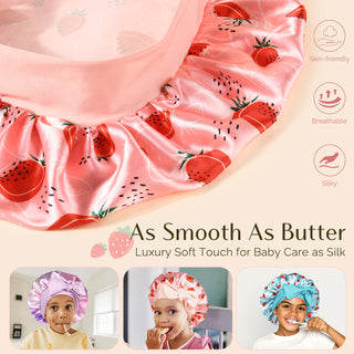 Kids Dream Cloud Satin Bonnet-Pink/Blue