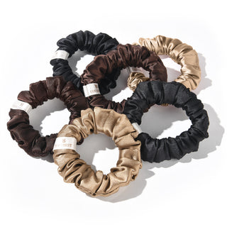 Skinny Satin Hair Scrunchies| Brownnie