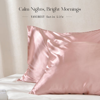 Butter-Satin Pillowcases 2 Pack Set| Millennium Pink