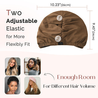 Satin Lined Knotted Turban| Coffee Brown