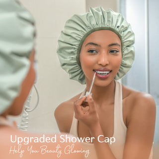 YANIBEST Waterproof Shower Cap| Green