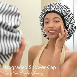 YANIBEST Waterproof Shower Cap| Stripes