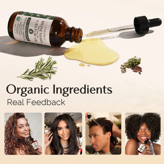 100% Natural Organic Rosemary Castor Hair Anti-Thinning Hair Oil