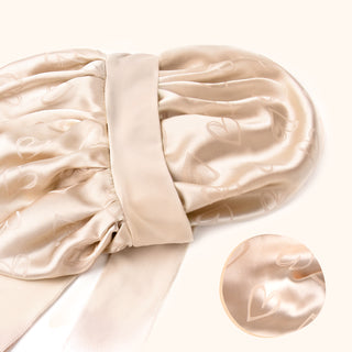 Jaquard Satin Bonnets | Champaign Heart