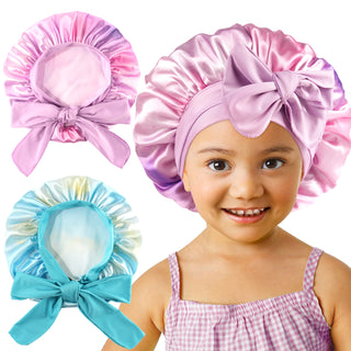 Kids Dream Cloud Satin Bonnet-Pink/Blue