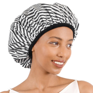 YANIBEST Waterproof Shower Cap| Stripes