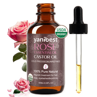 100% Natural Organic Rose Castor Hair Oil For Hair Moisturize