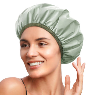 YANIBEST Waterproof Shower Cap| Green