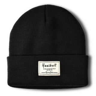 Butter-Satin Lined Winter Beanie Hat| Black Black