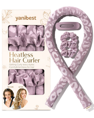 Heatless Hair Curler | Leopard Jacquard