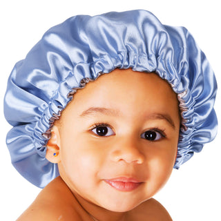 Super Baby Satin Bonnets| Baby Blue