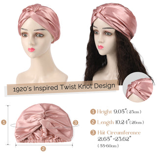 Satin Knotted Turban| Millennium Pink