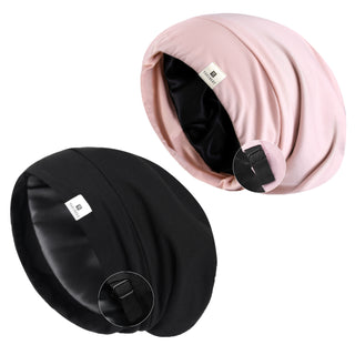 Slouchy Satin Lined Cap| 2in1